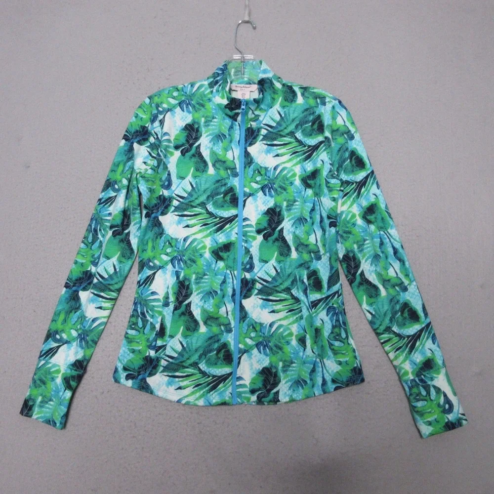 Tommy Bahama Golf Jacket Small Tropical Tennis Pickle‎ Ball Outdoor Pockets Hike